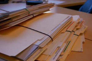 Files on Desk